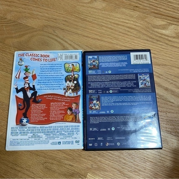 Smurfs Dr. Seuss Cat in the Hat DVD Bundle Lot Kids Children - Picture 2 of 2